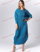 Recommend Miyake Pleated Two Piece Set Plus Size Women's Clothing Casual Dresses Polyester Elastane Dresses