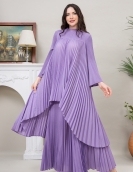 Top Fashion Plus Size Loose Casual Dresses maxi pleated dress Woman Plain Evening Dresses