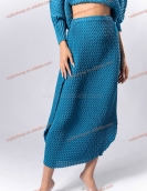 Recommend Miyake Pleated Two Piece Set Plus Size Women's Clothing Casual Dresses Polyester Elastane Dresses