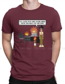 The It Crowd The Fire T Shirt Vintage Alternative Men's Tshirt Oversized O-Neck Streetwear