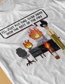 The It Crowd The Fire T Shirt Vintage Alternative Men's Tshirt Oversized O-Neck Streetwear