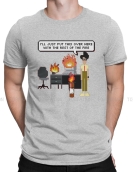 The It Crowd The Fire T Shirt Vintage Alternative Men's Tshirt Oversized O-Neck Streetwear