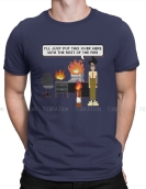 The It Crowd The Fire T Shirt Vintage Alternative Men's Tshirt Oversized O-Neck Streetwear