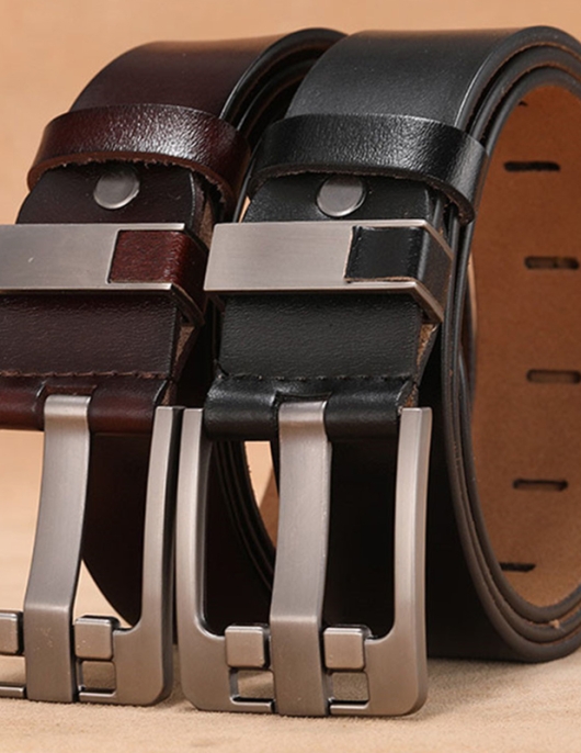 Long Large Plus Size 130 140 150 160cm Vintage Alloy Pin Buckle Men Belt High Quality Cow Genuine Leather Luxury Strap Male Belt