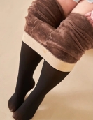 1 Outside the Wear Fake Translucent FLSH FALL and Winter Skin Permeable Large Size Bottoming PADDED FEMALESTWARDESS GRA