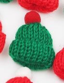 (10 Pieces/Pack) 4 Small 6cm MINI Christmas Knitted Hat Plush Yarn Finger Christmas decoration holiday handmadmadmadmadmadmade