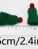 (10 Pieces/Pack) 4 Small 6cm MINI Christmas Knitted Hat Plush Yarn Finger Christmas decoration holiday handmadmadmadmadmadmade